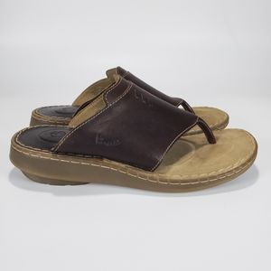 Dr. Martens Brown Leather Thong Sandal / Flip Flop